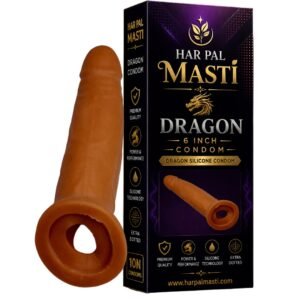 Altron Dragon Condom 6 Inch - Reusable Dotted Condom for Men